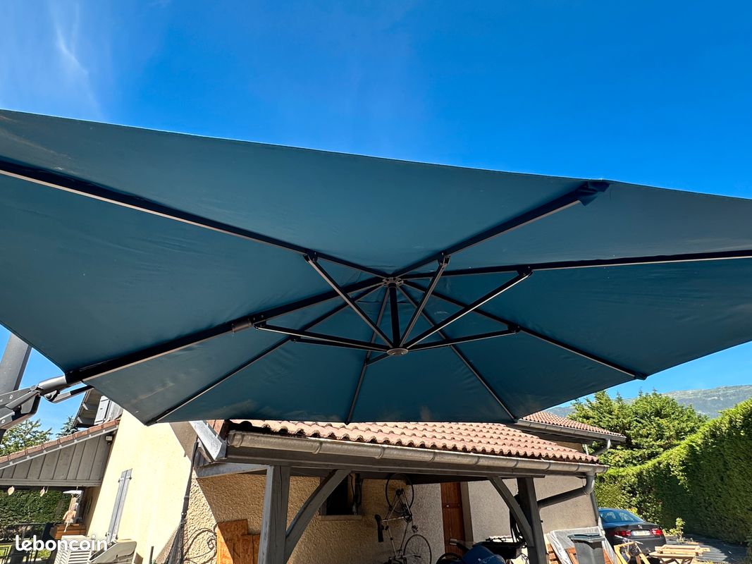 Parasol déporté Proloisir bleu (image 3)