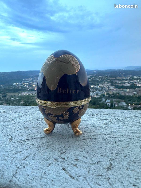 Œuf style Fabergé signe zodiacal Bélier (image 1)
