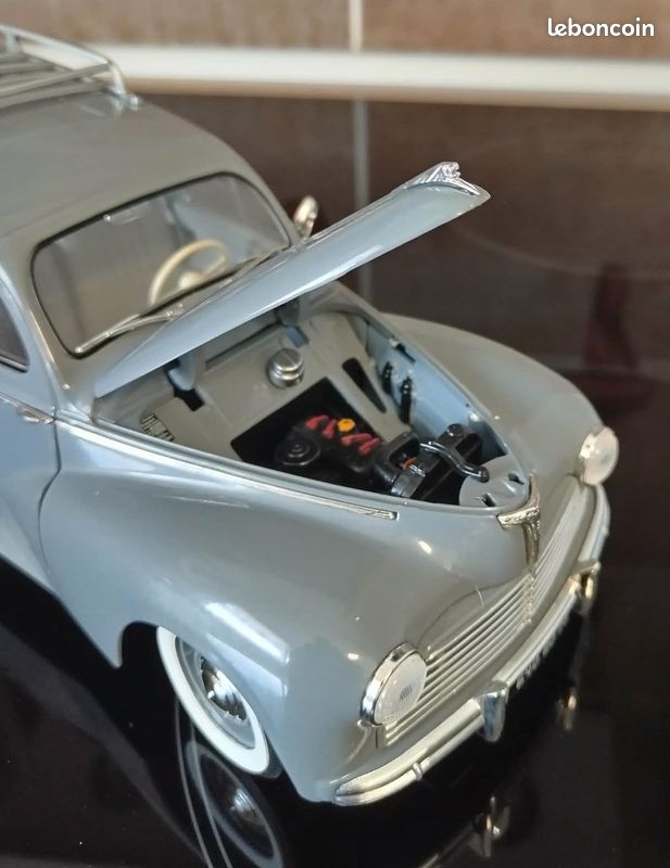 Solido Baby Démontable SB 1/55 – Peugeot 203 Cabriolet Grise, Sans Boîte