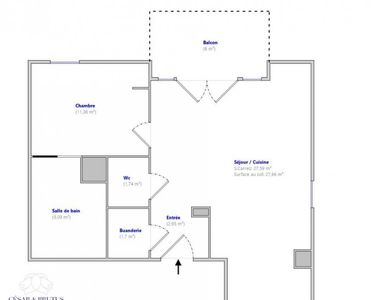Appartement 255 000 € - 50 m²