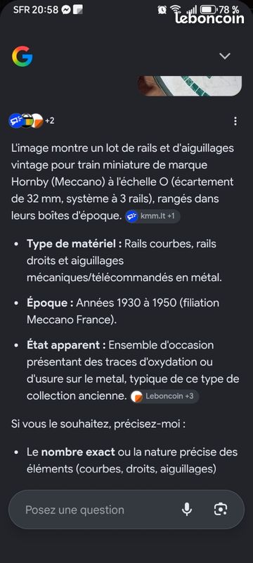 Lot de rails et d'aiguillage Hornby Meccano (image 5)