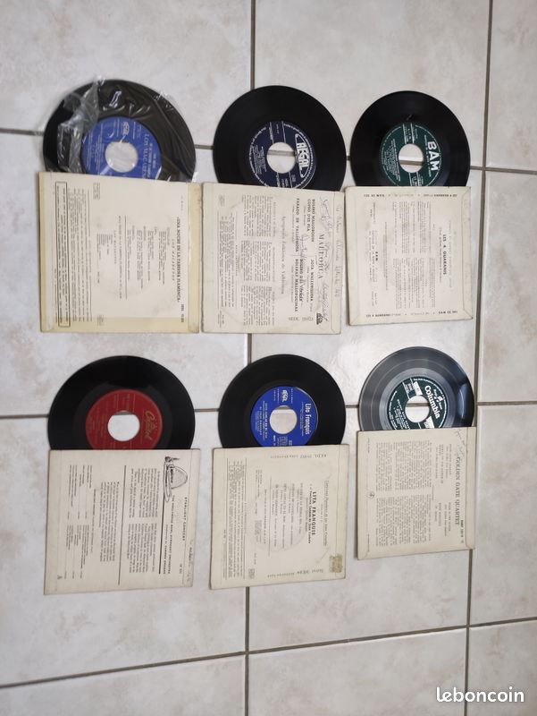 Lot de 6 disques 45T vintage (image 2)