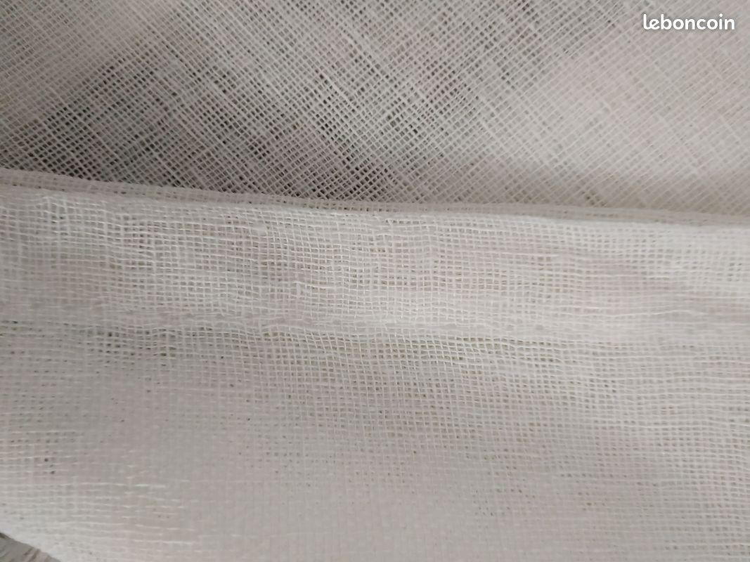 Grand rideaux gris creme (image 3)