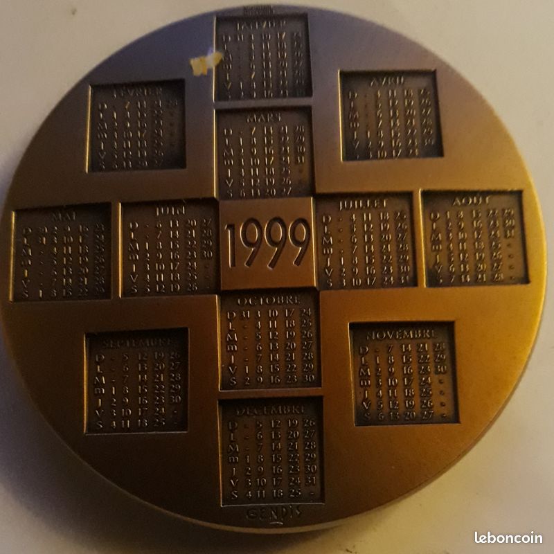 Médaille calendrier aztèque - Médailles - Décorations (13696462