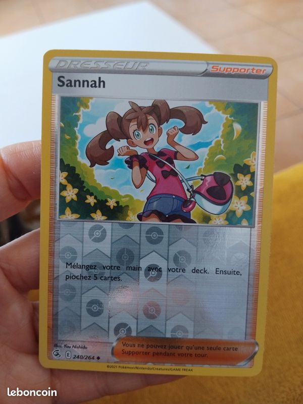 Carte pokmon reverse dresseur sannah 240/264 - Jeux & Jouets