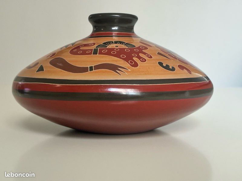 Nicaragua 🇳🇮 Magnifique Vase Emmanuel Maldonado (image 10)