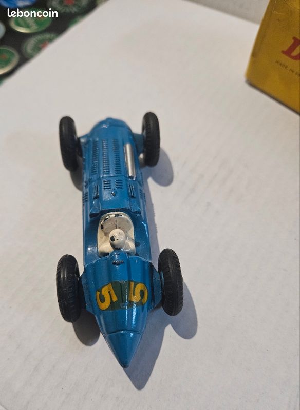Auto De Course Miniature Dinky Toys Talbot Lago Bleue - Réf 23H, échelle 1:43