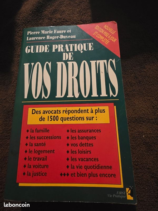 Guide pratique de vos droits vue de dos — LBC AT'Brocante Troyes
