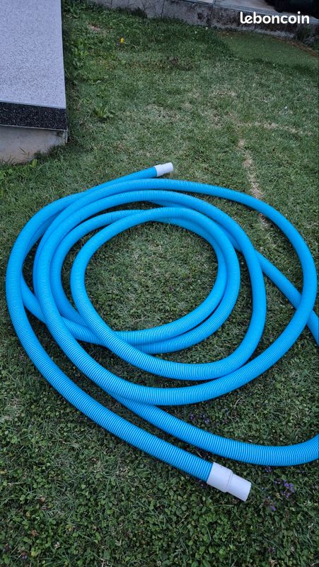 Tuyau Piscine EVA 38mm 15m Manchons Fixes Rotatifs - Nettoyage Piscine Fabriqué Allemagne