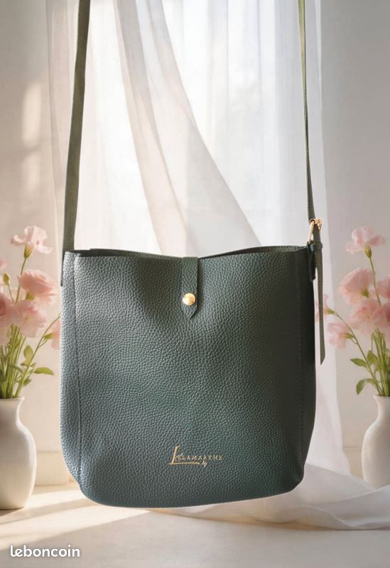 Sac à main en bandoulière vert foncé/ Lamarthe (image 2)