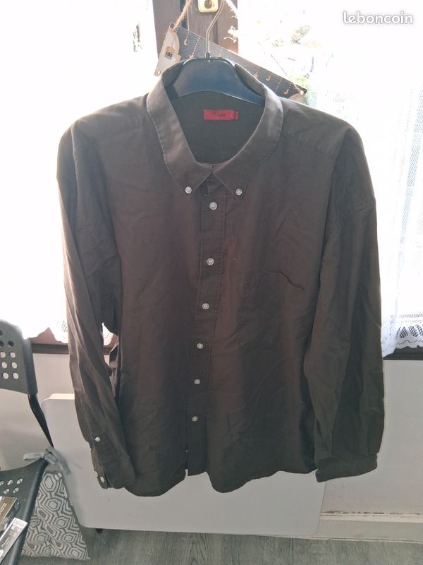 Chemise femme unie marron Surkana Casual Sénas