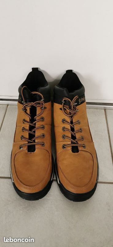 Chaussures Homme Hiver Boots Montantes En Cuir Camel U00e0