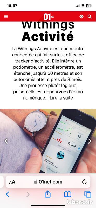 Montre WIThings ACTIVITÉ (image 3)
