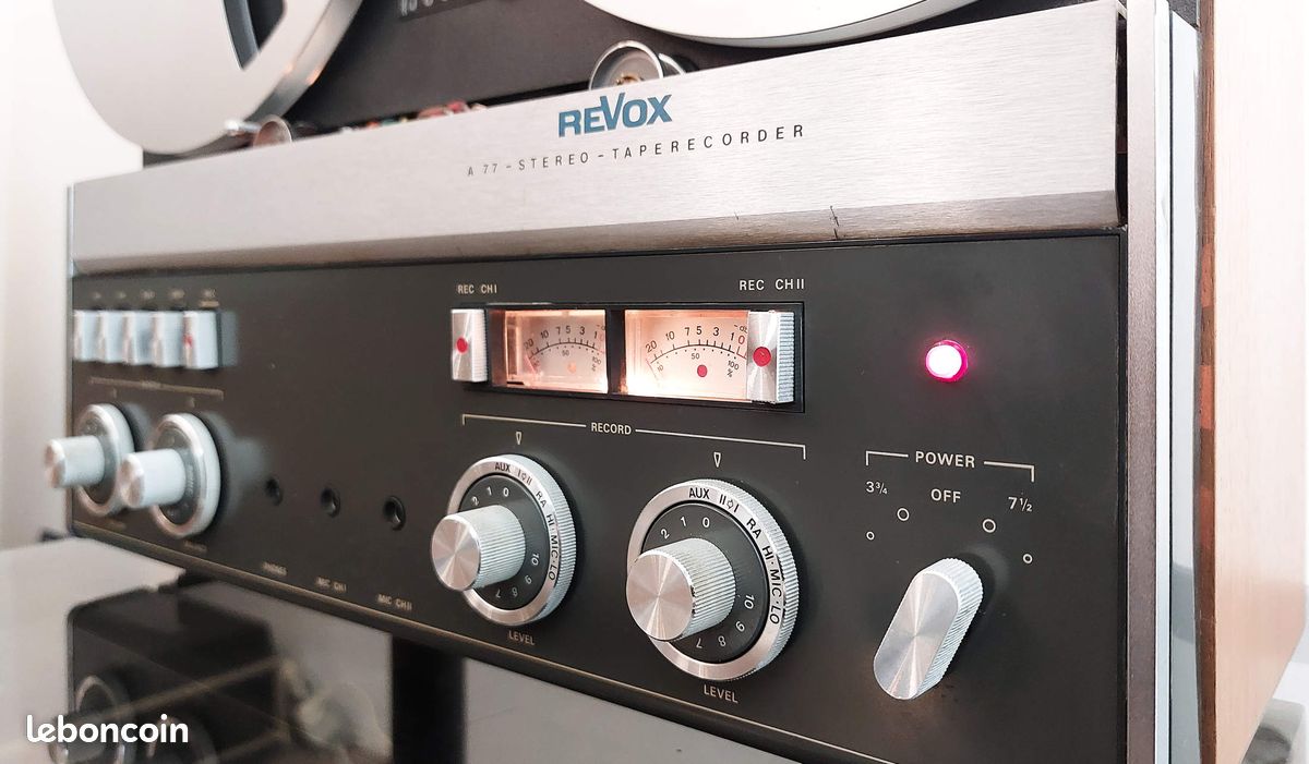 Magnétophone reel to reel Revox A77