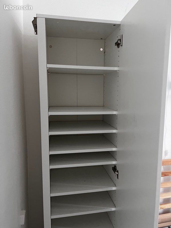 Armoire angle PAX IKEA avec 9 tablettes, 53x35x201 (image 3)