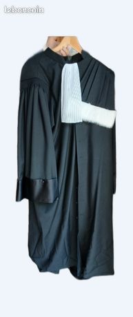 Robe De Juge Consulaire PONSARD & DUMAS - Taille XXL (2XL) - Noir Velours - Occasion TB État