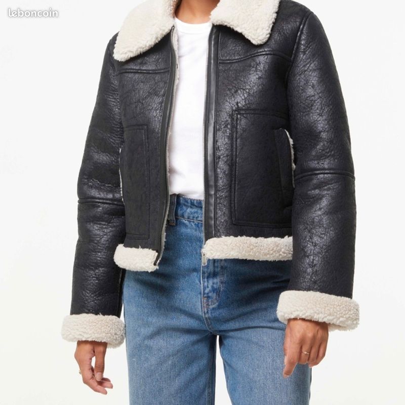 Veste Jean Veste Fausse Fourrure Jennyfer Veste Mouton Jennyfer