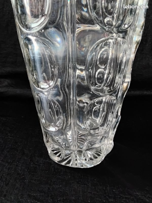Maastricht Holand vase cristal optique années 1970 (image 2)