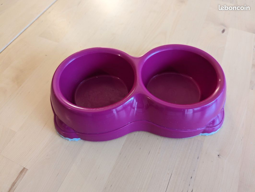Gamelle double plastique violet (image 1)