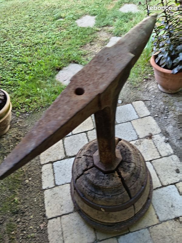 ANCIENNE ENCLUME BIGORNE Forgeron 19ème Siècle Rare Outil