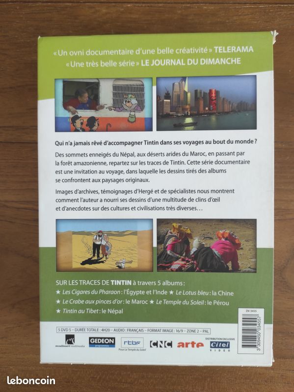 TINTIN - COFFRET 5 DVD Occasion (image 2)