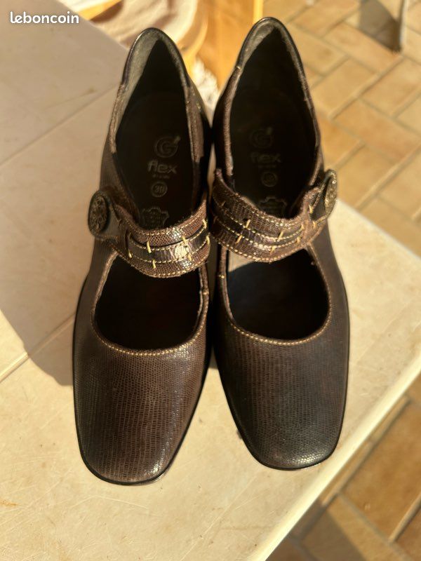 Chaussures gémo cuir portee une fois pointure 39 Baisse de prix