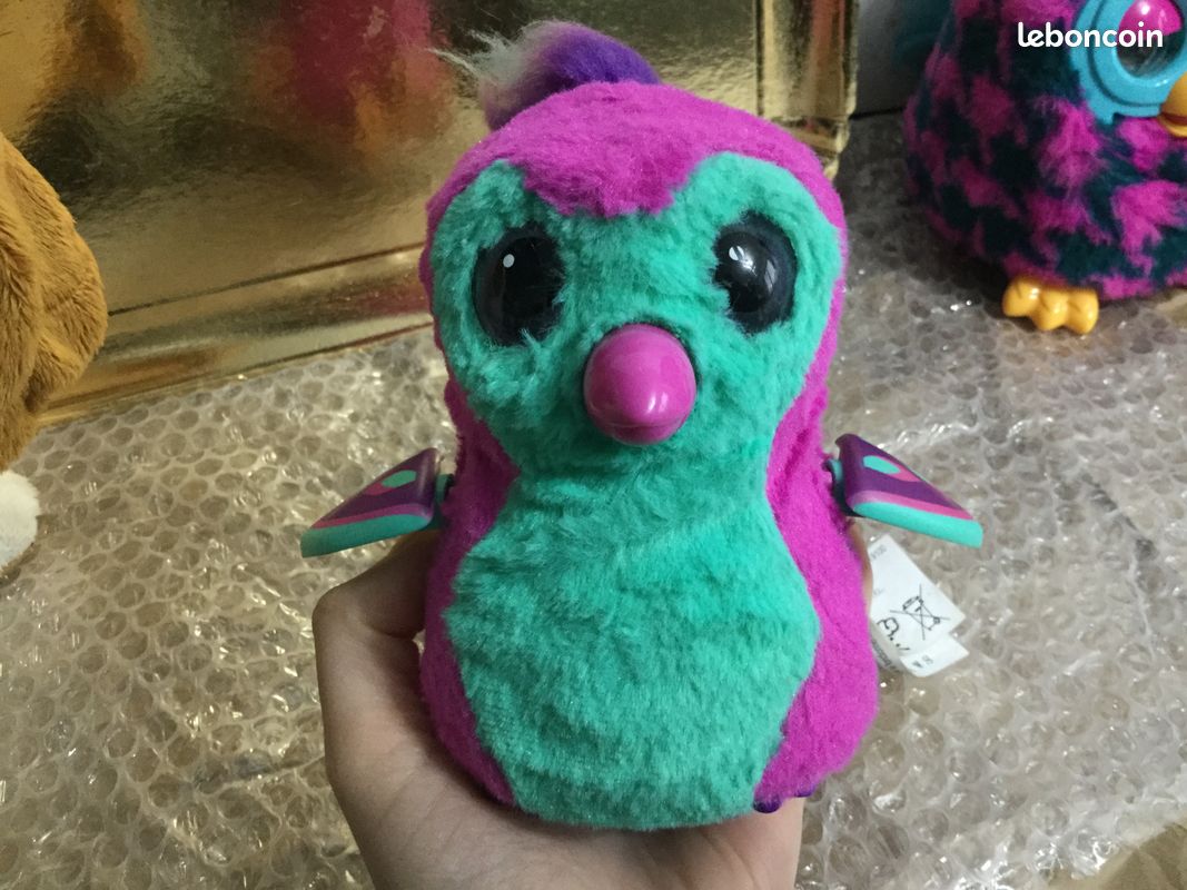 Lot De 3 Peluches Furby Interactives - Occasion - Pour Pièces Ou Collection