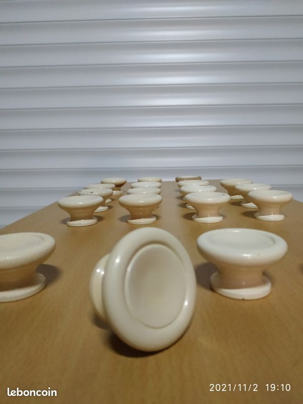 Boutons de portes ronds en bois (image 5)