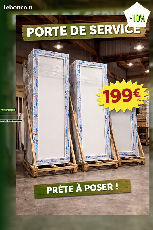 Porte de service PVC (image 1)