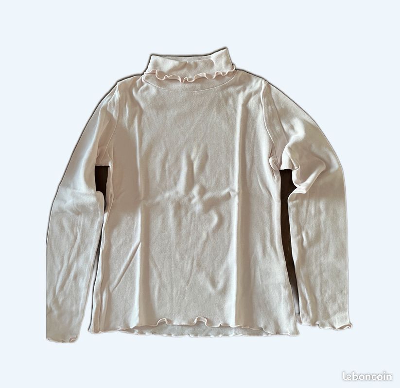 Pull boxy avec dentelle Fille, Blanc | TWINSET Milano