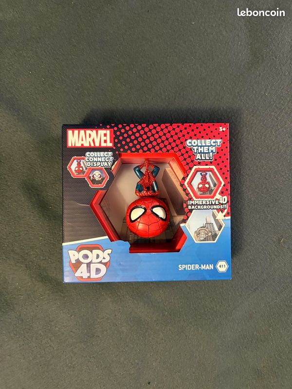 Figurine 4D Captain America – Wow! Pods, Tête Branlante, Effet Lenticulaire, Collection Marvel