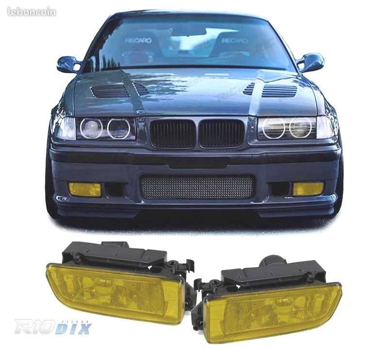 Phares antibrouillard bmw e36 jaune m65w (image 1)