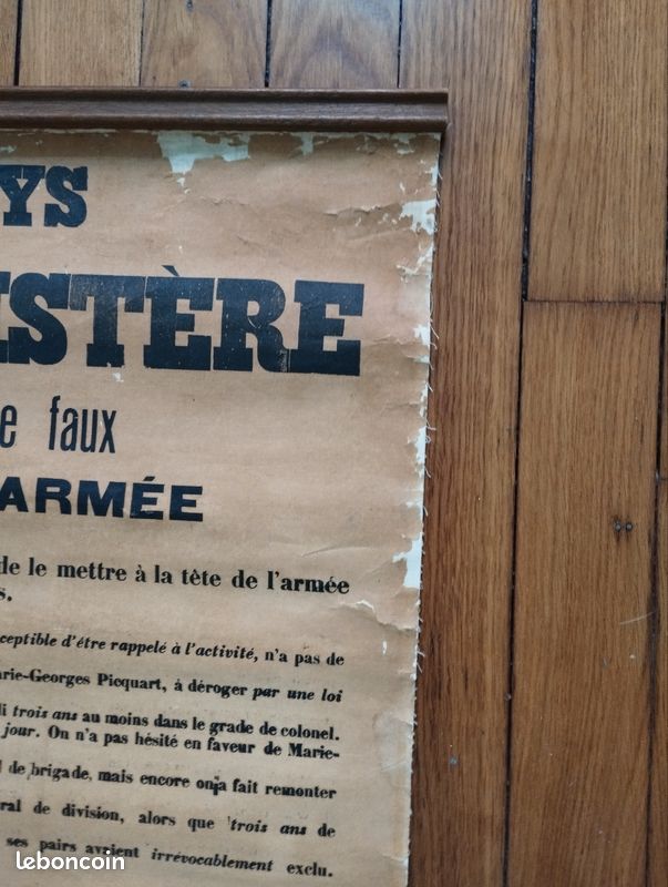 Action Française, Grande affiche entoilée, 1906, "2e Appel au Pays - Picquart au Ministère" (image 9)