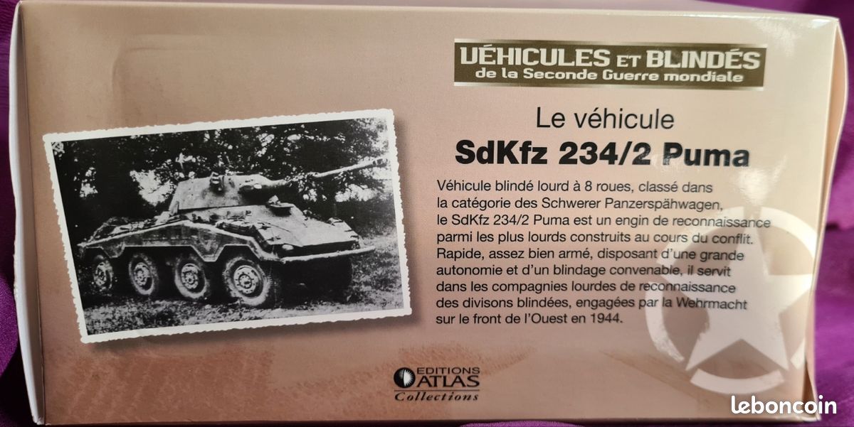 Modèle réduit char SdKfz 234/2 Puma (image 5)