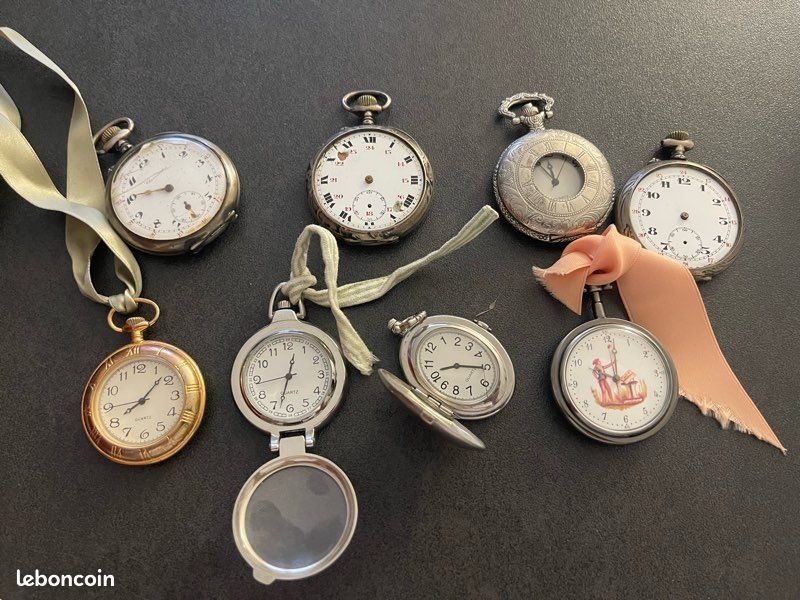 Lot De 3 Verres (cristaux) NEUFS Pour Montre De Poche - 4 Tailles Disponibles (stock Ancien)
