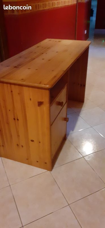 Bureau en pin couleur miel (image 2)