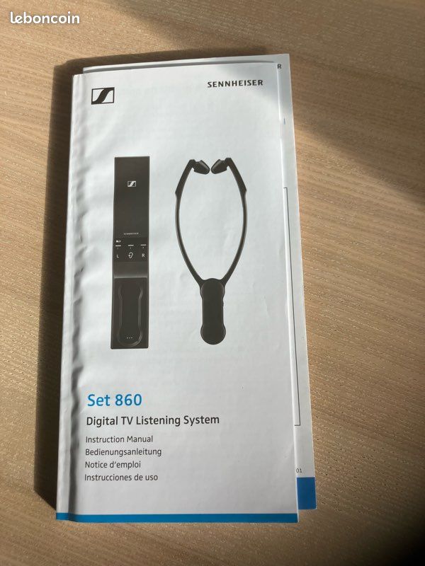 Sennheiser Set 860 - Système D'Écoute TV Numérique Sans Fil 2,4 GHz Pour Meilleure Audition