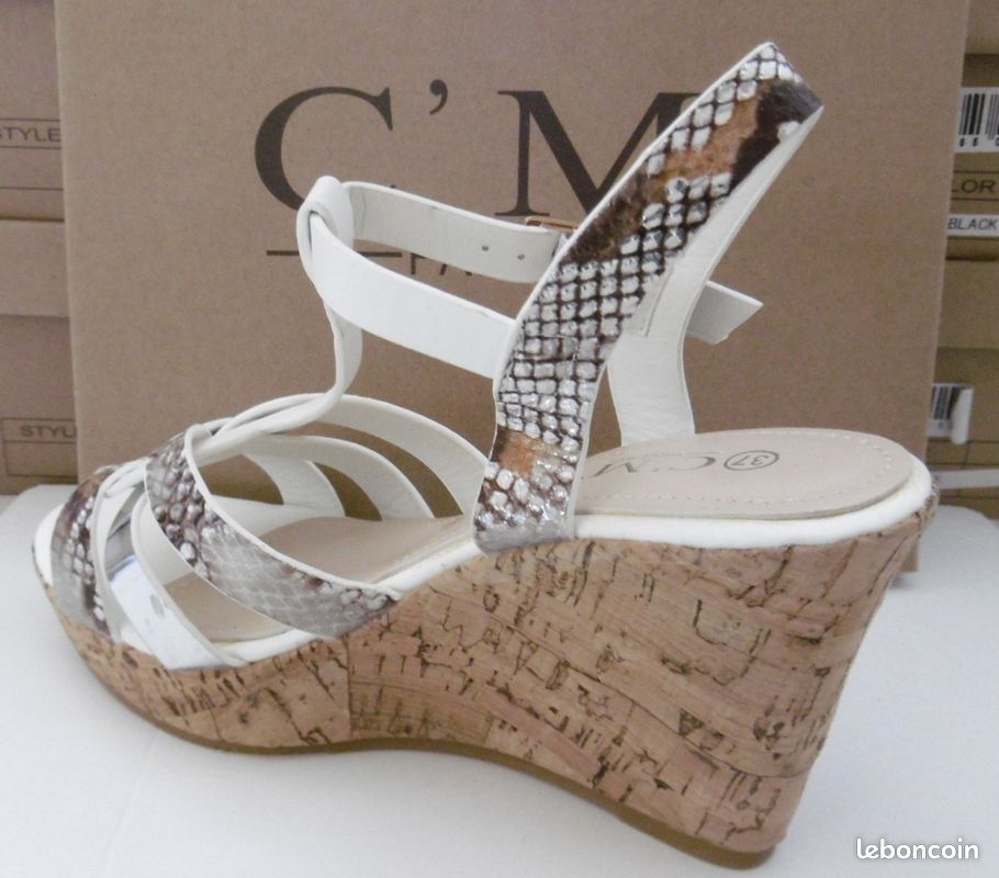 Chaussure femme c'm Paris 1513 blanc , neuf (image 3)