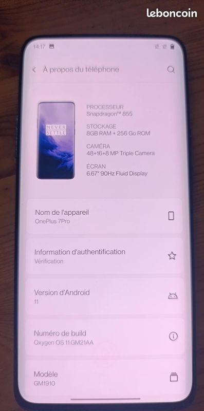 Téléphone Oneplus 7 Pro (image 3)