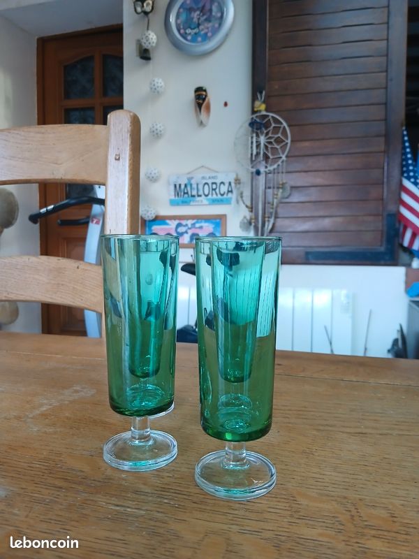 4 flûtes à Champagne verte Luminarc Vintages (image 2)