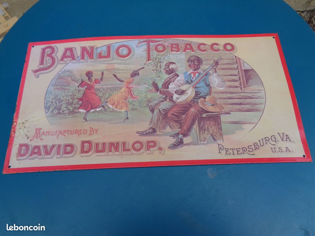Plaque David Dunlop 9 banjo Tobacco Petersburg USA (image 2)
