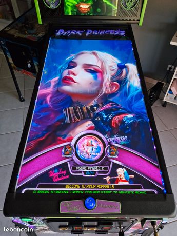 Sticker Décalcomanie Harley Quinn Pour Flipper – Autocollant Arcade Pinball Pincab