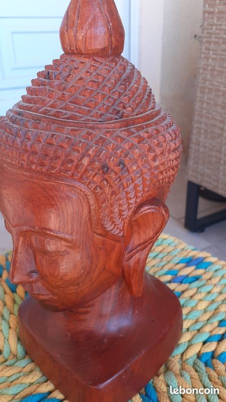 Statue Bouddha en bois (image 3)