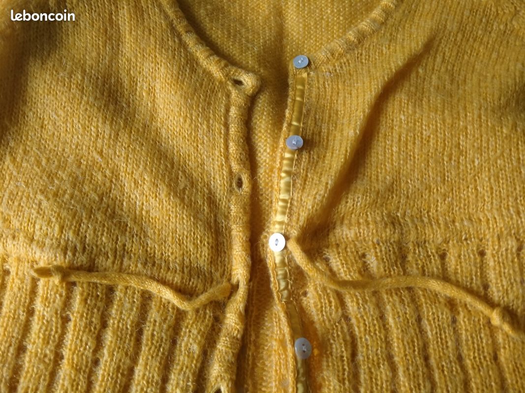Gilet jaune RIP CURL, avec boutonnage sur le devant, taille 40/42 (image 8)