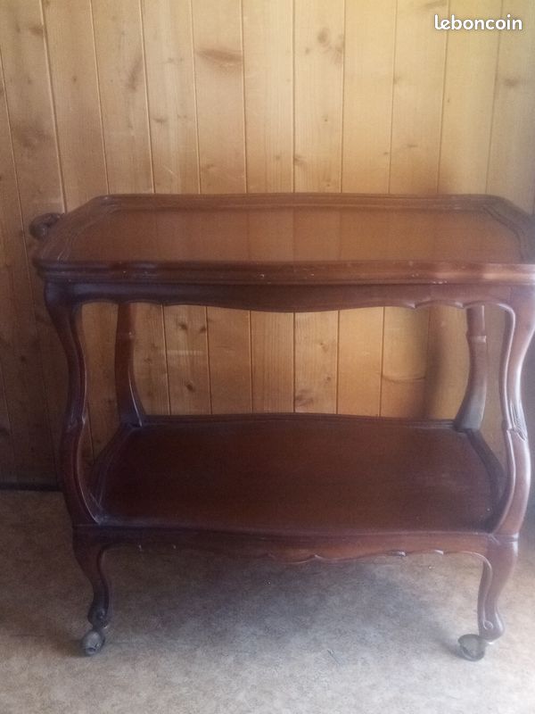 Table desserte roulante avec plateau amovible (image 1)