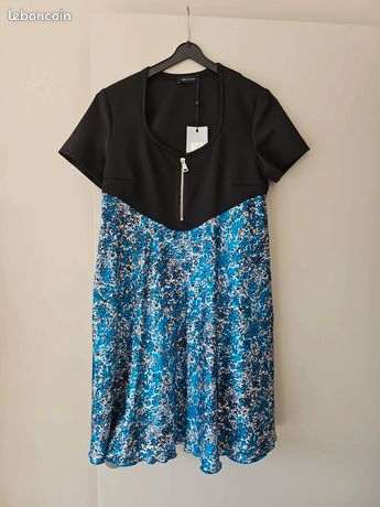 Robe Copain Copine - Noir, Taille 40, Style Fourreau Genou - Occasion Très Bon état