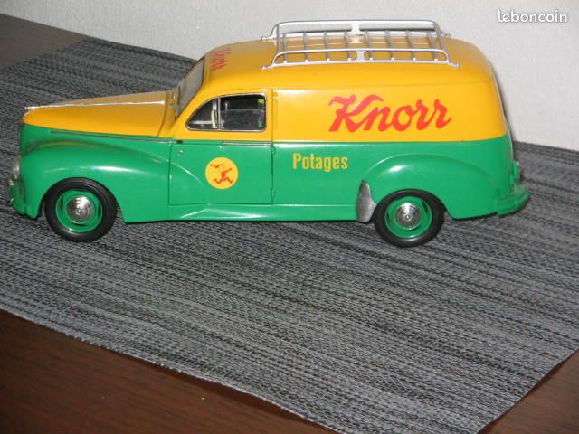 Solido 8426 – Peugeot 203 Break Tôlé Knorr Jaune/Vert – Échelle 1:18, Collection