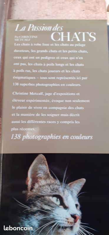 Livre " la passion des chats" Grund 1976 (image 2)