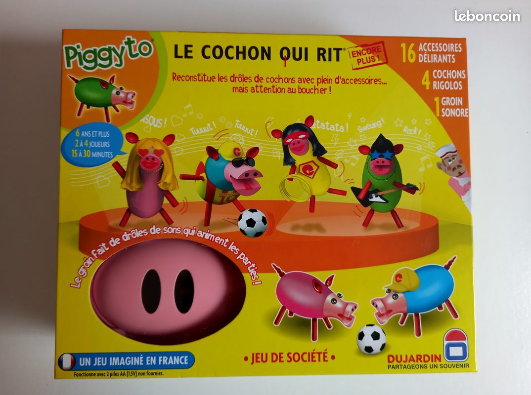 Le Cochon Qui Rit – Jeu De Société Dujardin, Reconstitue Ton Cochon Aux Dés, 2 à 4 Joueurs Dès 4 Ans