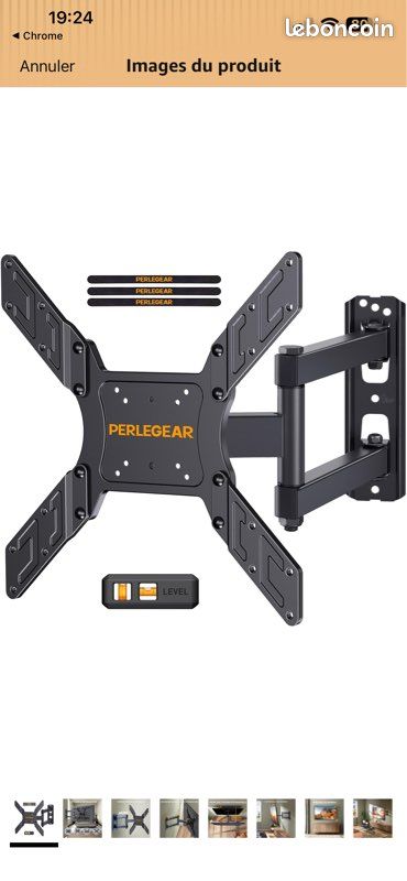 Support mural tv Perlegear (image 1)